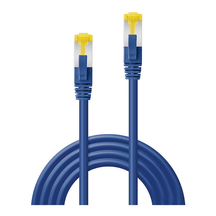 LINDY Cable de Red Cat7 S/FTP RJ-45 1m Azul LSZH, Blindado, 600 MHz, para 10/100/1000Base-T, 47277