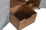 DKD Home Decor Botellero Vintage Gris Metal y MDF 41 x 64 x 77 cm