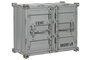 DKD Home Decor Botellero Vintage Gris Metal y MDF 41 x 64 x 77 cm