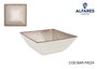 Inde -84- Y Bol 13x13 cm Arena Elite Brillo, azulejo decorativo cerámico 13x13x5 cm, 295 g por pieza (28 Unidades)