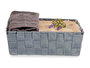 Kipit Cesta Tela Rectangular 23 cm Gris 27 x 23 x 8 cm (Set de 48)