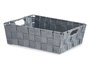 Kipit Cesta Tela Rectangular 23 cm Gris 27 x 23 x 8 cm (Set de 48)
