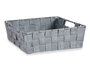 Kipit Cesta Tela Rectangular 23 cm Gris 27 x 23 x 8 cm (Set de 48)
