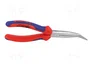 KNIPEX Alicate de punta semiredonda acodado