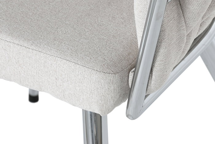 DKD Home Decor Silla de Poliéster Trenzada Beige