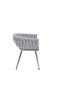 DKD Home Decor Silla de Poliéster Trenzada Beige