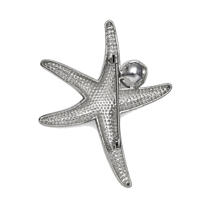 MARC CAIN Broche para Mujer WCJ704Z37 Silver 8x7cm MARC CAIN Broche para Mujer WCJ704Z37 Silver 8x7cm
