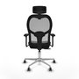 PIQUERAS Y CRESPO Silla de oficina Jorquera con mecanismo Sincro/Traslack, Negro/Gris