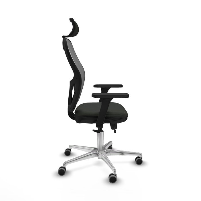 PIQUERAS Y CRESPO Silla de oficina Jorquera con mecanismo Sincro/Traslack, Negro/Gris
