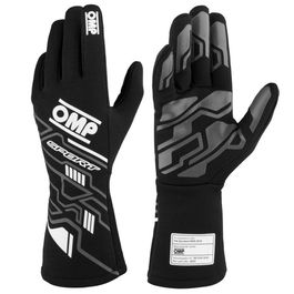 Omp Guantes Deportivos Ignífugos OMPIB0-0777-B01-076-XL Fia 8856-2018 Negro/Blanco Talla XL My2025