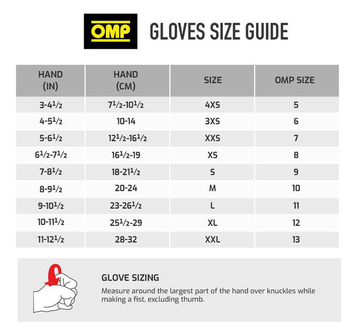 Omp Guantes Deportivos Ignífugos OMPIB0-0777-B01-076-XL Fia 8856-2018 Negro/Blanco Talla XL My2025