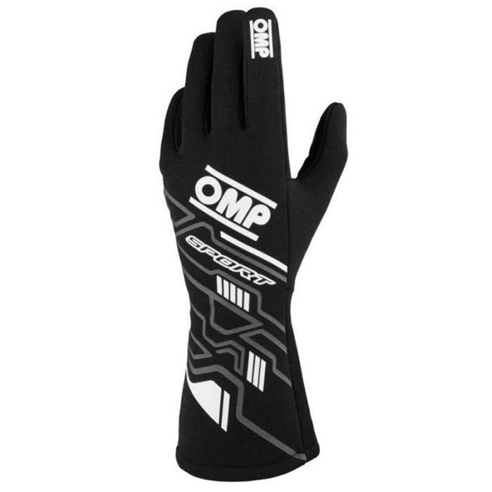 Omp Guantes Deportivos Ignífugos OMPIB0-0777-B01-076-XL Fia 8856-2018 Negro/Blanco Talla XL My2025