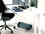Q-connect Reposapiés ergonómico con función de balanceo y efecto masaje, negro