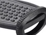 Q-connect Reposapiés ergonómico con función de balanceo y efecto masaje, negro