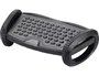 Q-connect Reposapiés ergonómico con función de balanceo y efecto masaje, negro