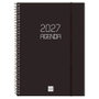 Finocam Agenda de Espiral 2027 Basic Opaque Negro
