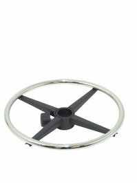 FORÖL Kit de 1 Aro reposapiés cromado