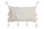 DKD Home Decor Pack de 2 Cojines de Poliéster Crudo 45x45x30 cm
