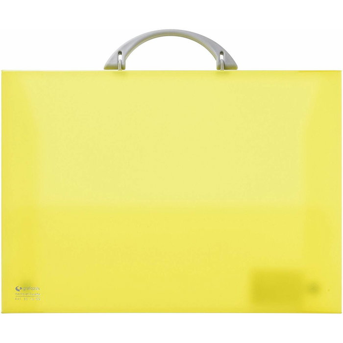 Grafoplás Maletín Portadocumentos Colorgraf Amarillo con Asa Abatible
