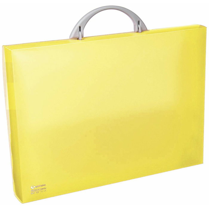 Grafoplás Maletín Portadocumentos Colorgraf Amarillo con Asa Abatible