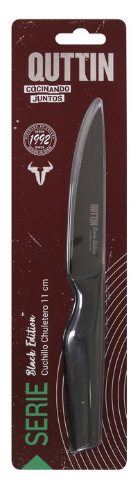 Quttin Cuchillo Chuletero Black Edition 11 cm 23 cm (12 Unidades)