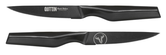Quttin Cuchillo Chuletero Black Edition 11 cm 23 cm (12 Unidades)