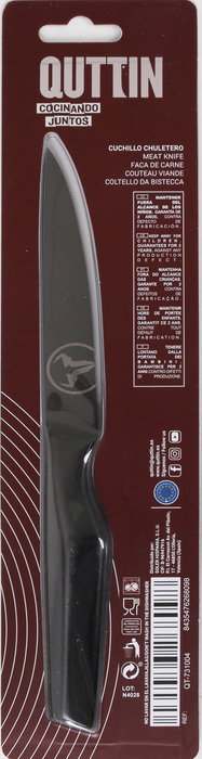 Quttin Cuchillo Chuletero Black Edition 11 cm 23 cm (12 Unidades)