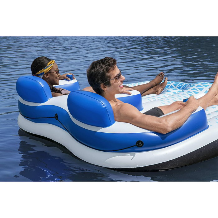 Bestway Sillon Hinchable Tumbona Doble Hydro-Force 196x193 cm Playa y Piscina 43534