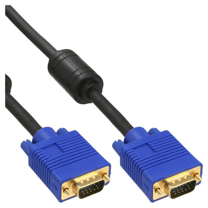 InLine Cable VGA Premium 17718S de 5 m con conectores chapados en oro InLine Cable VGA Premium 17718S de 5 m con conectores chapados en oro