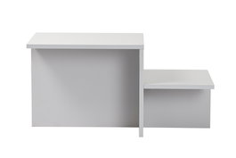 Nordure Harmony Mesa de Café Gris 80x40x40 cm Elegante y Moderna para Sala de Estar
