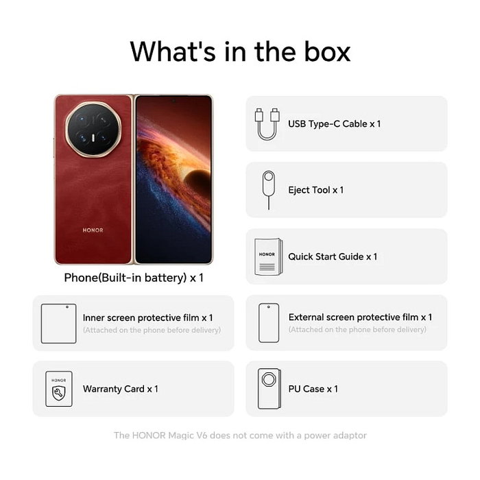Honor Magic V6 512GB 16GB RAM 5G Rojo