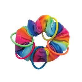 Kong Juguete Coletero Active Scrunchie Gato Arco Iris Crujidos Cascabeles