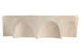 DKD Home Decor Centro de Mesa Cemento Crema 26x26x7 cm