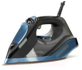 Black + Decker BXIR2801E Plancha vapor-seco Suela de cerámica Negro, Azul