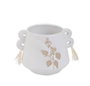 DKD Home Decor Jarrón de Gres Blanco 18x15x13 cm