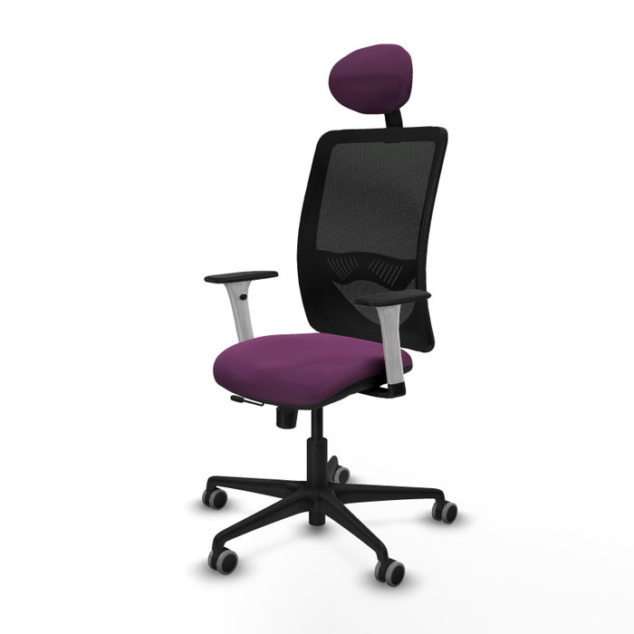 PIQUERAS Y CRESPO Silla de oficina Zulema con mecanismo Sincro/Traslack, Morado y Negro PIQUERAS Y CRESPO Silla de oficina Zulema con mecanismo Sincro/Traslack, Morado y Negro