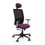 PIQUERAS Y CRESPO Silla de oficina Zulema con mecanismo Sincro/Traslack, Morado y Negro