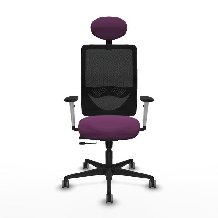 PIQUERAS Y CRESPO Silla de oficina Zulema con mecanismo Sincro/Traslack, Morado y Negro PIQUERAS Y CRESPO Silla de oficina Zulema con mecanismo Sincro/Traslack, Morado y Negro