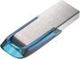 SanDisk Ultra Flair 128 GB USB 3.2 Gen 1 Azul, Plata