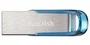 SanDisk Ultra Flair 128 GB USB 3.2 Gen 1 Azul, Plata