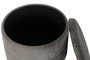DKD Home Decor Reposapiés de Terciopelo Gris Oscuro y Dorado