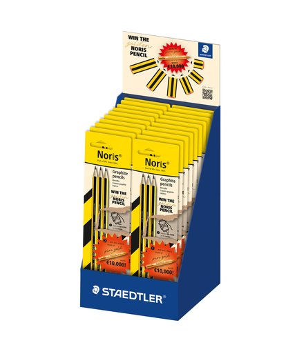 STAEDTLER Lápiz de grafito 120 Noris Nº2 HB, blíster de 3 unidades STAEDTLER Lápiz de grafito 120 Noris Nº2 HB, blíster de 3 unidades