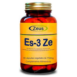 ZEUS Estres-Ze Es3-Ze 30 Cápsulas - Complemento alimenticio con GABA, Pasiflora y Vitaminas B para la calma y el sistema nervioso