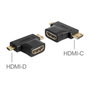 DeLOCK 65446 Adaptador HDMI-A hembra a HDMI-C/D macho