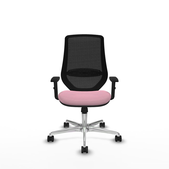 PIQUERAS Y CRESPO Silla de oficina Mardos con mecanismo Sincro Rosa y Negro