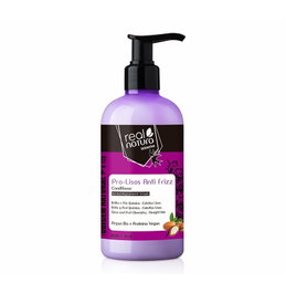 Real Natura Acondicionador Pro-Lisos Anti Frizz con Argán Reacondicionado 300ml
