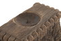DKD Home Decor Portavela Teca Columna Antigua Surtido de 2 Unidades