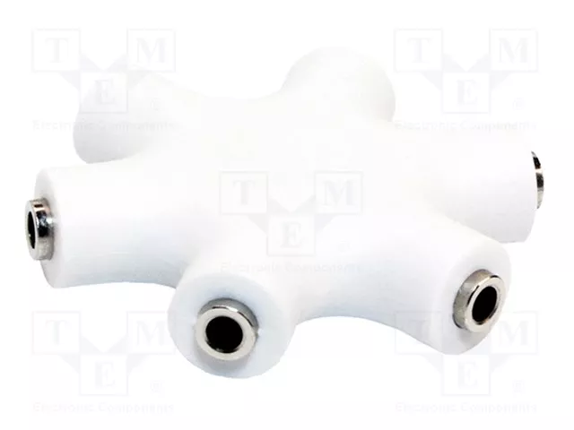 LogiLink CA1088 Adaptador de audio splitter blanco con 6 tomas estéreo de 3,5 mm LogiLink CA1088 Adaptador de audio splitter blanco con 6 tomas estéreo de 3,5 mm
