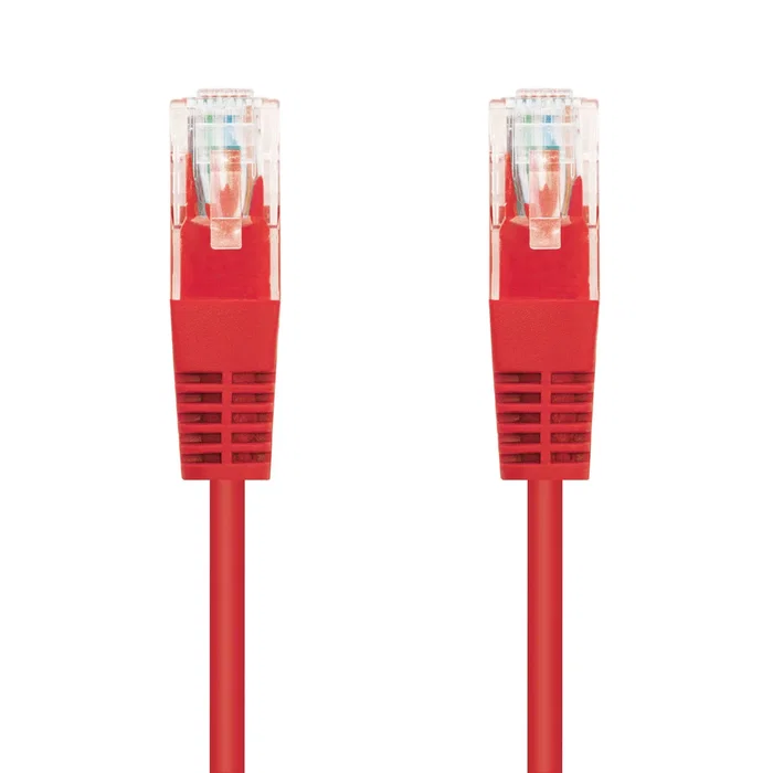 Nanocable 10.20.0101-R Cable de Red RJ45 Macho-Macho Cat5e UTP AWG24 1 Metro - Rojo