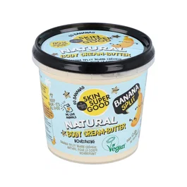 SKIN SUPER GOOD Crema Corporal Manteca de Banana Split, Nutrición e Hidratación, Extractos Orgánicos, 360 ml